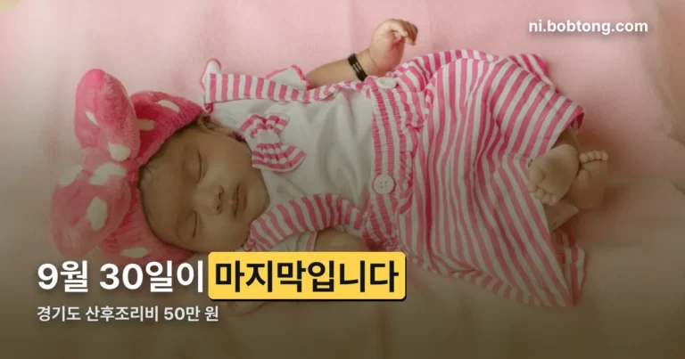 경기도 산후도우미 폐지 정리 썸네일